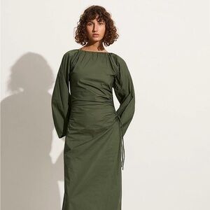 Faithfull The Brand - De Deus Midi Dress - Pine - Sz L